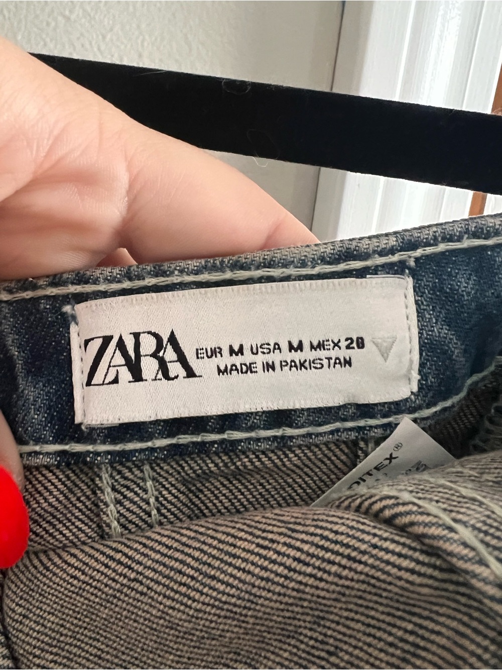 NEW Zara Strapless Blue Denim Tube Corset Top Size Medium - Picture 3 of 4